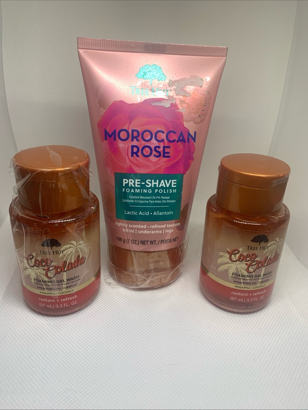 Tree Hut Moroccan Rose Pre-Shave Foaming Polish - Pink